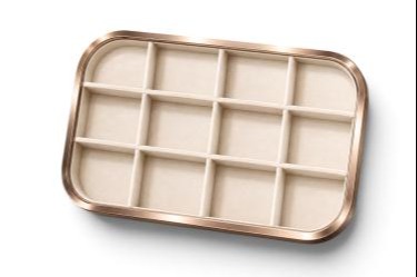 Luxury 12-Compartment Velvet Jewellery Display Tray – Premium Metal Frame