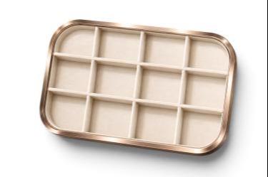 Luxury 12-Compartment Velvet Jewellery Display Tray – Premium Metal Frame