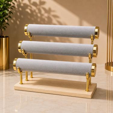 3-Tier Gold Bangles and Bracelet Display
