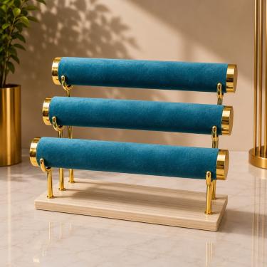 3-Tier Gold Bangles and Bracelet Display