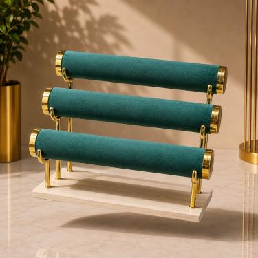 3-Tier Gold Bangles and Bracelet Display